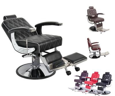 China In stock hydraulic pump traditional extended barber chair for sale with high quality beauty salon chair barber shop furniture for sale