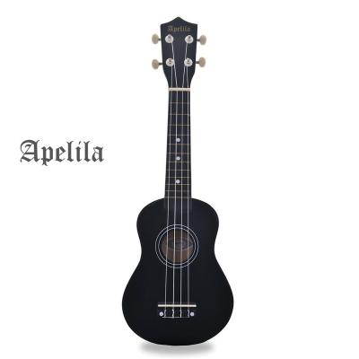 China Free Shipping Slim Body For Sector 6 Sector Black High Quality Lightweight 4 String Soprano Ukulele From USA Within 24 Hours For Kids for sale