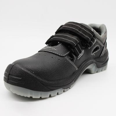 China Factory Direct Selling Summer Toe Safety Shoes Genuine Leather Steel Toe Sandal for sale