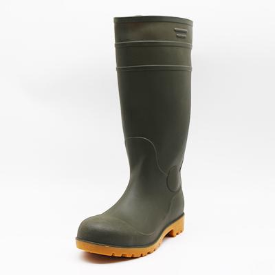 China Steel Toe PVC Boot Rain Boot Farm Work Steel Boot for sale