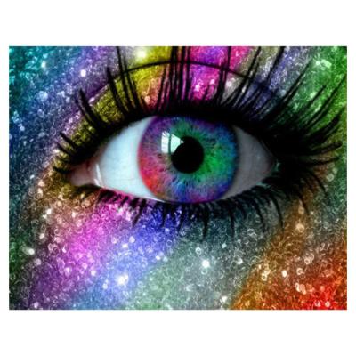 China Modern full human eye 5d diamond embroidery cross stitch home decoration diy diamond painting kit for sale