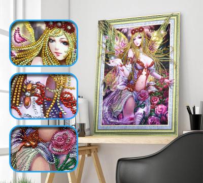 China Realistic 5D DIY Diamond Beautiful Diamond 2020 Special Shaped Diamond Painting Even Interior Home Decoration Supports More Custom Photos for sale