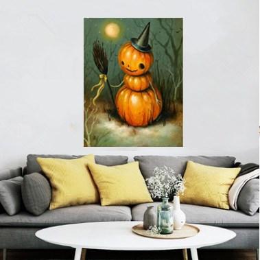 China Wholesale 5D Diamond Painting Diy 5D Modern Resin Around Diamond Painting Decoration Painting Halloween Series for sale