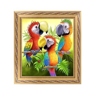 China Wholesale 5D Diamond Painting Diy 5D Modern Round Diamond Painting Decorative Painting Resin Parrot for sale