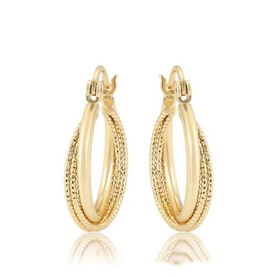 China 2022 Fashion Women's Wholesale CLASSIC Women's Jewelry 14K Gold Eco Copper Earrings Gold Jewelry Set Classic Earrings for sale