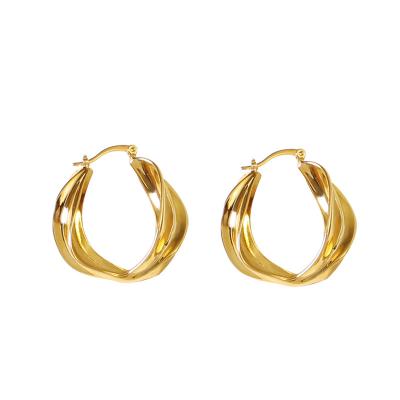 China Fashion CLASSIC earrings brand gold fashion gold jewelry earrings European and American style brand earrings for sale