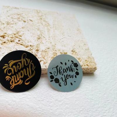 China Waterproof Thank You Stickers Small Business Custom Decorative Die Cut Stickers for sale