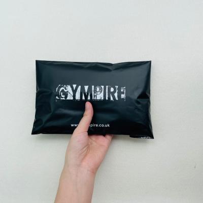 China Strong Adhesive Black Biodegradable Custom Logo Mailing Bag Plastic Small Size Black Mailing Mailer Bags for sale