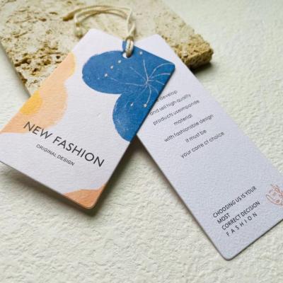 China Viable Custom Garment/Boutique Accessories Printed Personalized Hang Tags For Small Business Clothing Tags With Logo for sale