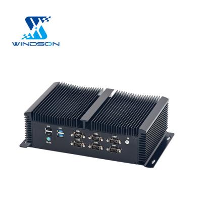 China Mini industrial computer RS232 I5-9300H / I5-10200H / I7-9750H / 10870H 9th industrial PC 3*HD 10th fanless display supported industrial for sale