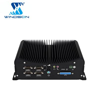 China Dual all-aluminum all-aluminum chassis 225*150*85mm Industrial Host 6COM Small Host Network Six Serial Port Industrial Control Host for sale