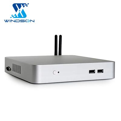 China Industrial Mini PC Industrial PC System Unite Barebone Industrial System Computer ITX i5-6200U/J4125 Mini Host Desktop PC IPC for sale