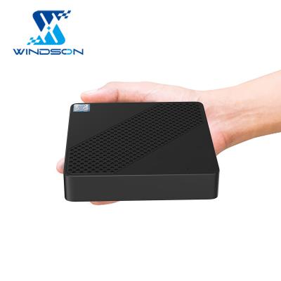 China For Business Windson Mini Desktop PC Computer Intel Celeron N4020 Fanless Dual Cores With VGA Port Small Size Computer For Kiosk for sale