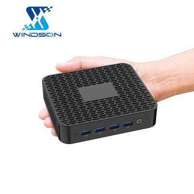 China For New Hot Sale Business PC Windows Computer Mini 10 System TV Box Intel Celeron J4125 Dual Cores With 8GB RAM 128GB SATA SDD Customizable for sale