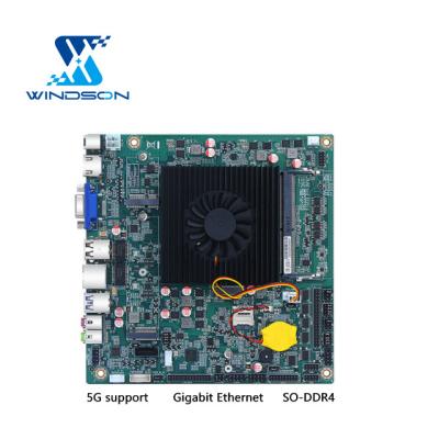 China Server/Workstation MINI ITX PC Motherboard J4125 6COM 2 LAN Soft Router Mini Industrial Commercial AD DDR4 Display Controller VGA for sale