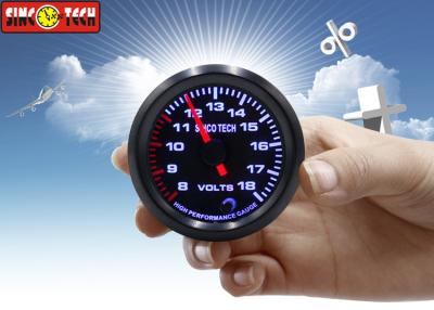 China SINCO TECH Automotive Digital Voltmeter Gauge 8 - 18v Display Circle Shape for sale