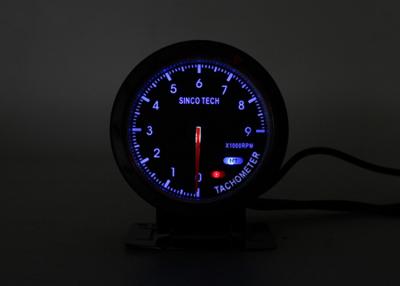 China Tacómetro azul de Digitaces RPM, instrumento automotriz de la circular del metro de la RPM en venta