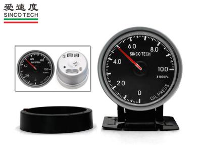 China Digital LED 60mm Oil Pressure Gauge / Universal Oil Pressure Gauge KPA Unit Display for sale