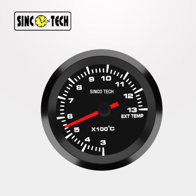 China 638 Sensor White Dash SINCOTECH Exhaust Gas Temperature Gauge for sale