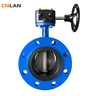 China General OEM Wafer Turbine Butterfly Valve Backrest Soft Seat Nodular Cast Iron Seal Centerline Soft Butterfly Valve for sale