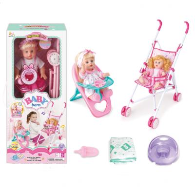 China 13 Inch Silicone Educational Baby - Doll With 12 English IC Sounds For Kids And Children To Play House for sale