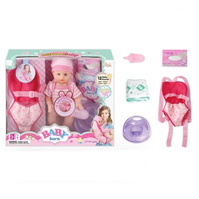 China 13 Inch Silicone Educational Baby - Doll With 12 English IC Sounds For Kids And Children To Play House for sale