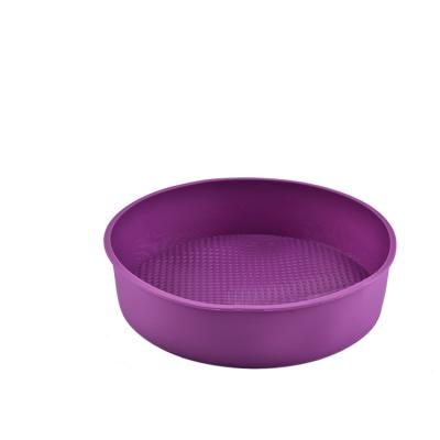 China Baking Food Grade Cookware Microwave Oven Non Stick 9 Inch Bread Silicone Cake Mold for sale