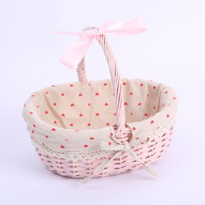 China Europe Classic Wicker Basket Bridesmaid Wedding Wicker Baskets For Gifts Flower Baskets For Decoration for sale