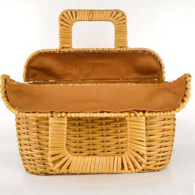 China China Hot Sale Straw Handbags Wheat Straw Bag Craft Straw Handbag Shopping Basket Shopping Handbag for sale