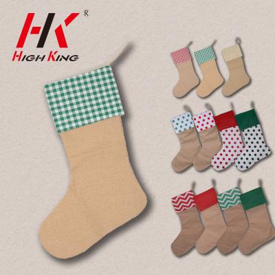 China Fashion Eco - Friendly Gift Tops HighKing Bulk Blanks Jars Decorations Christmas Custom Stocking for sale