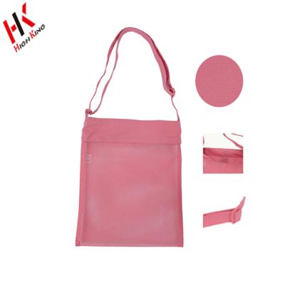 China Eco-friendly Shells Pouch Kids Foldable Tote Beach Mesh Bags Cotton Net Bag for sale