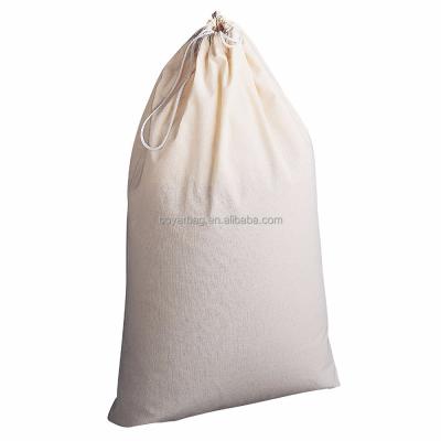 China Eco - Friendly Cotton Bag Factory Custom Printed Pockets Heavy Duty Laundry Bag for sale