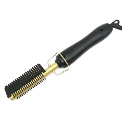 China High Heat Home Electric Hot Afro Diamond Top Sales Amazon Iron Comb Hot Brush for sale