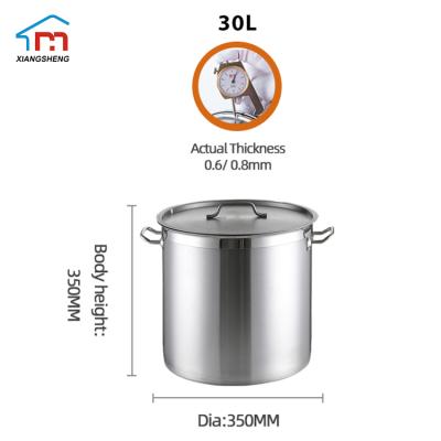 China Commercial viable 2in1 soup 300 liters 500l large soup hot pot for cooking cookware set and serving for sale