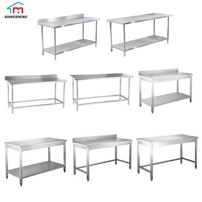 China Restaurnts Premium Quality Commercial Industrial Stainless Steel Kitchen Work Table for sale