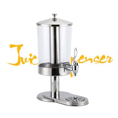 China Food Safety Stainless Steel Juicer Dispenser Commercial Refrigerated Machines 7L Steel Milk Tea Chocolate Coffee Milk Dispenser for sale