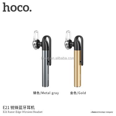 China HOCO E21 Pen Holder Clip Design Razor-Edge Comfortable Wireless Headphone Earphone Audio Transmitter for sale