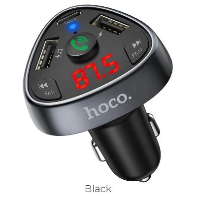 China CAR CHARGER E51 Road Treasure In-Car Charger Dual USB 3.1A Output And Type-C Output 18W BT V5.0 FM Transmitter for sale