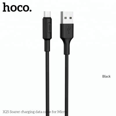 China 2018 Convenient Fast Charging Hoco X.25 Cable Micro 1M Fast Charging Data for sale