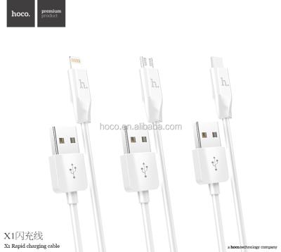 China Mobile Phone Types Hoco X1 Fast Charging Cable Micro 1M Fast Charging Data for sale