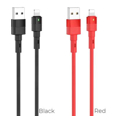 China Material Hoco de Siliocone 2020 New U82 Grace Silicone Charging Data Cable Cool For Micro Connector With Constant Light for sale