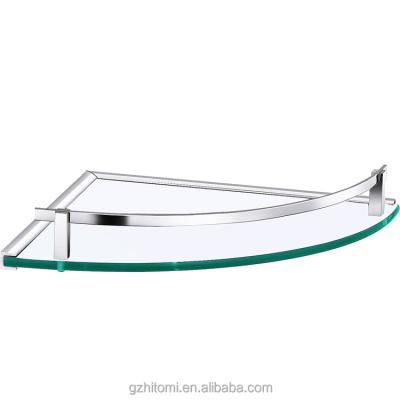 China Sanitary Ware Glass Tempered Glass Corner Shelf for sale