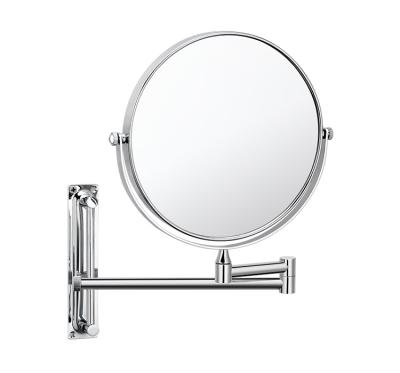 China 2-Faced Bathroom Cosmetic Mirror Wall Mounted In Chrome Finish for sale