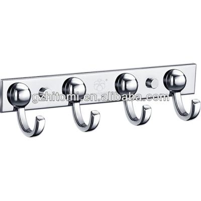 China Stainless Modern Decorative Bathroom Towel Clothes Wall Metal Robe Coat Hanging Hook for sale