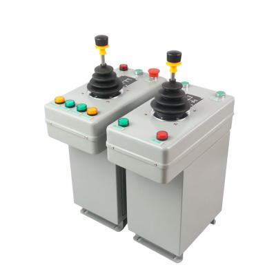 China Easy Operate China Factory Vendor 4 Way With Potentiometer Handle Double Handle Industrial Joystick for sale