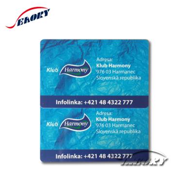 China Supermarket plastic gift certificate with company logo, plastic business card, plastic id cards for sale