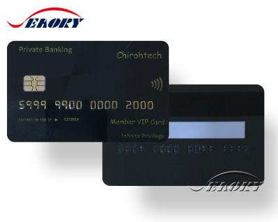 China Supermarket Nfc Contact IC Smart Card Business Cards With Company Logo And Signature for sale