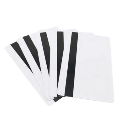 China Blank White CR80 Membership Card 0.76mm High PVC Magnetic Stripe Magnetic Cards for sale