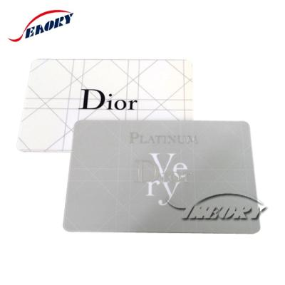 China Business Card Membership Card Good Quality PVC Card Transparent Pantone Printing Waterproof Scratch Gold Foil Cards for sale