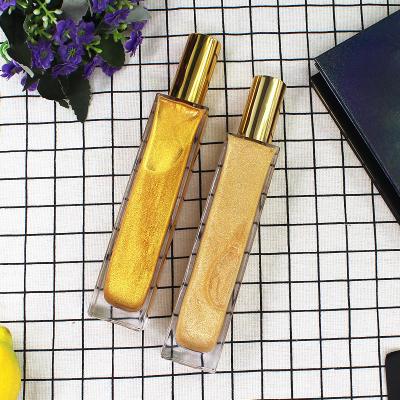 China Moisturizer Cosmetics Make Your Own Brand Glow Spray Makeup Shimmer Body Liquid Highlighter Setting Spray for sale